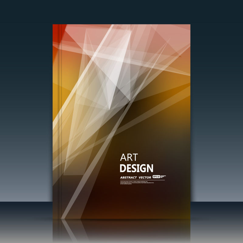 创意矢量多边形抽象宣传册封面设计