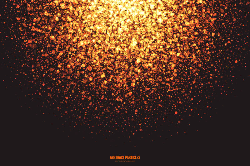 矢量金色粒子背景设计