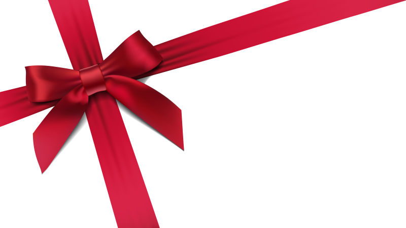 矢量抽象红色蝴蝶结设计