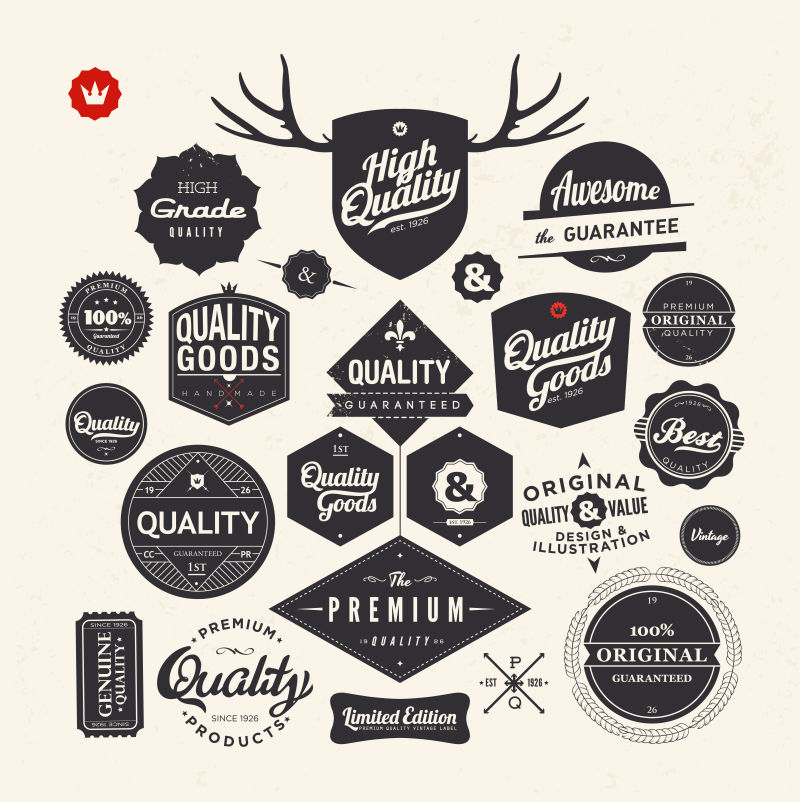 矢量优质贴纸及元件