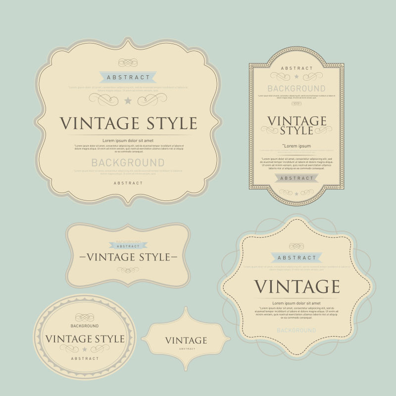 矢量质贴纸及元件