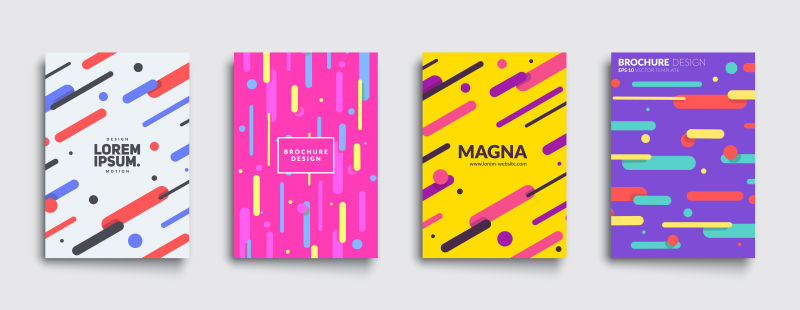 抽象的扁平风格横幅矢量设计