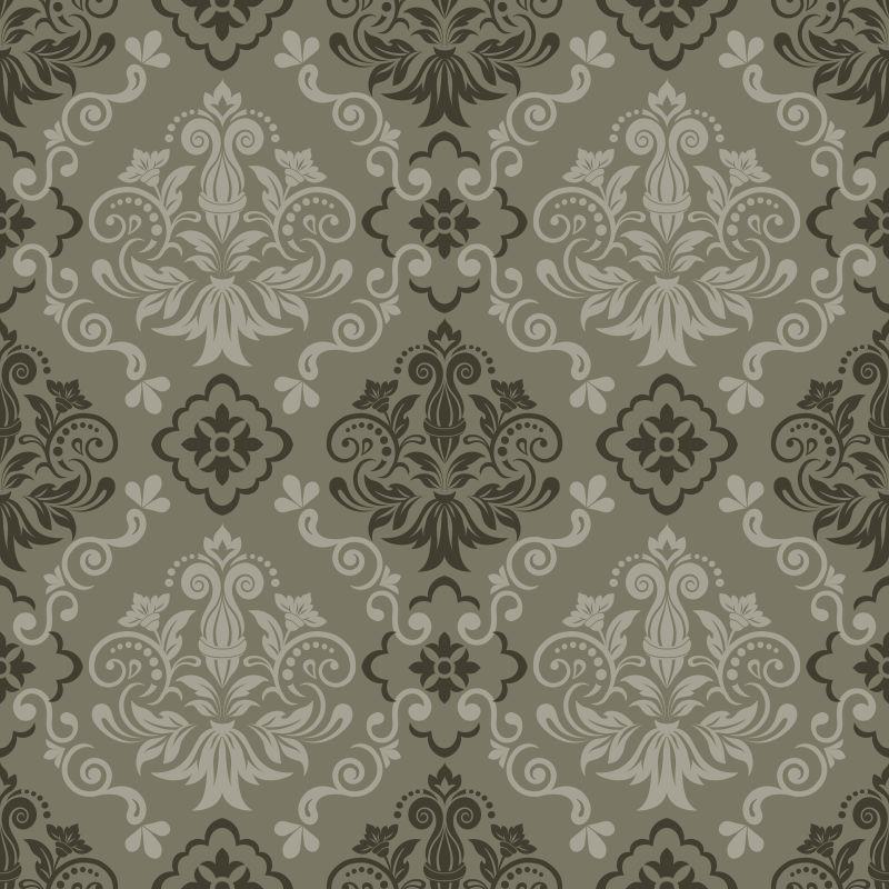 维多利亚风格的矢量无缝背景