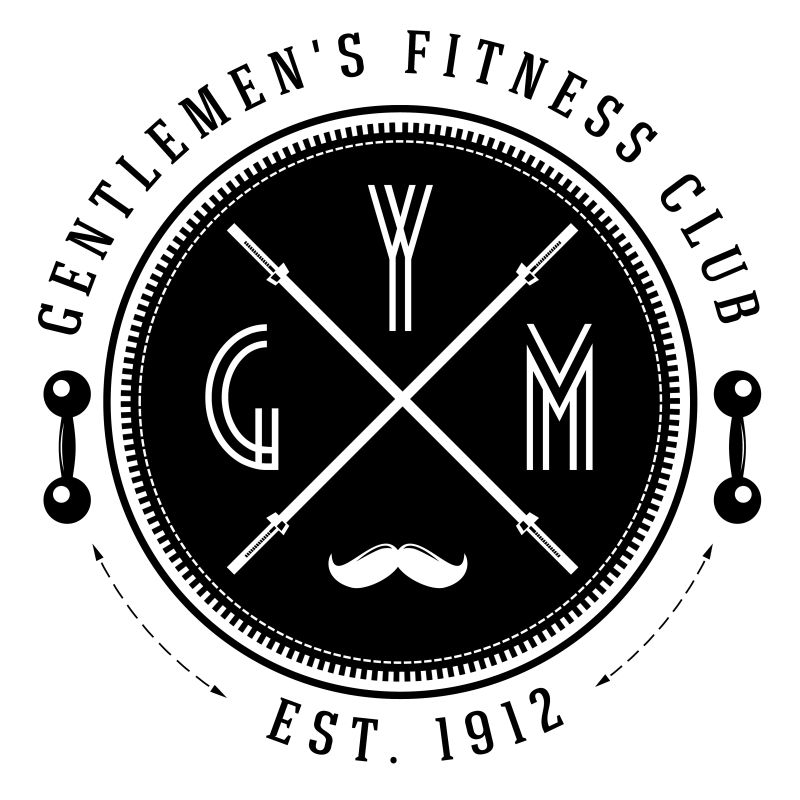 健身概念矢量图标