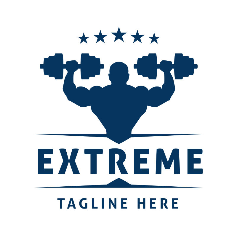 健身标志矢量设计