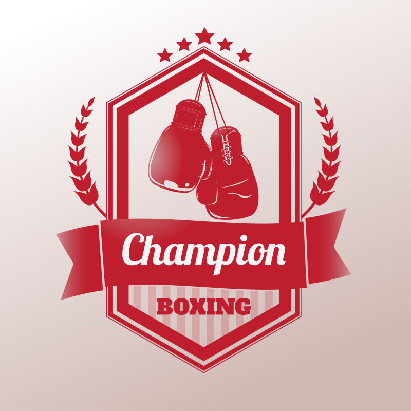 矢量拳击手套标志