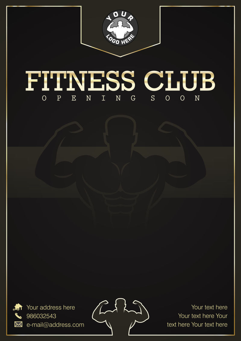 矢量健身主题插图设计