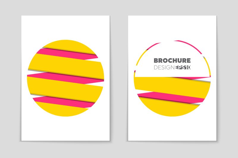 矢量彩色立体图案手册封面