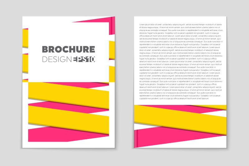 彩色几何图案条幅矢量设计