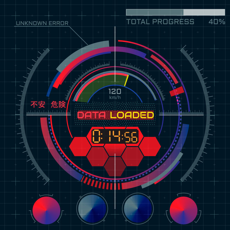 矢量科技感用户界面设计