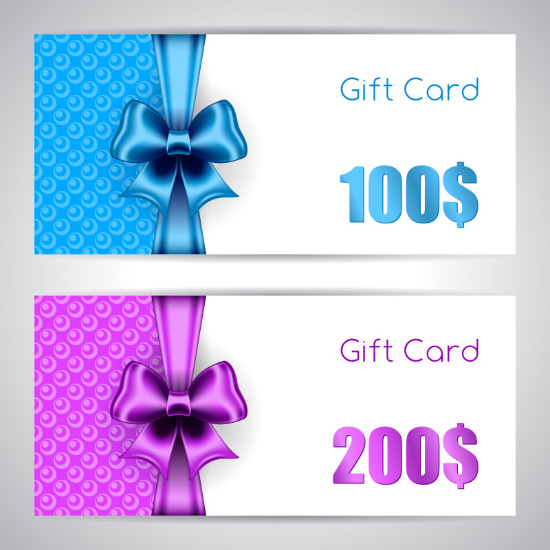 精美礼品卡矢量设计