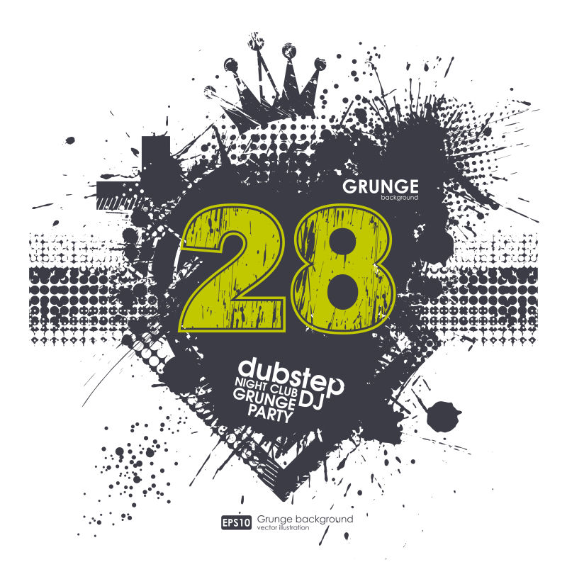 矢量水墨T恤衫的印花抽象背景