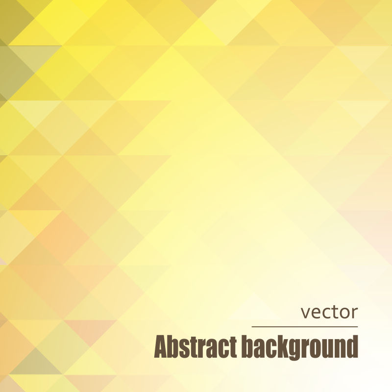 抽象黄色多边形背景矢量设计