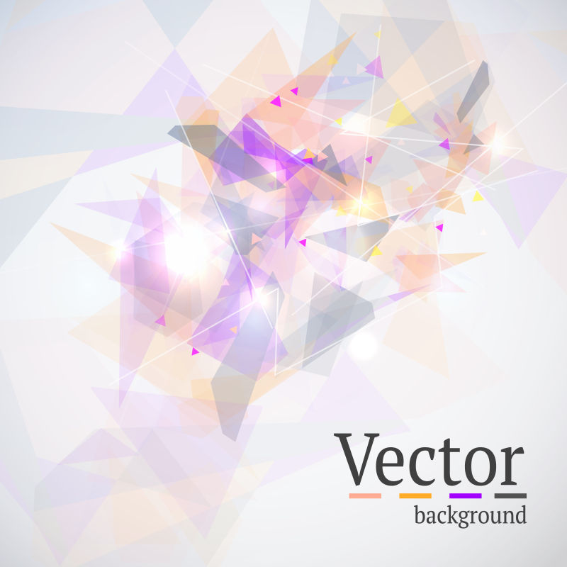 矢量的抽象彩色多边形