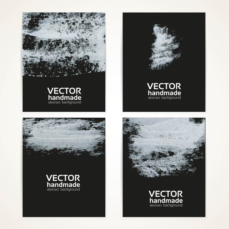 抽象矢量白色笔触纹理背景