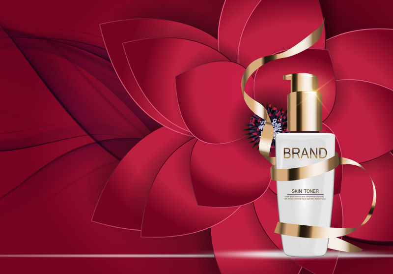 矢量的护肤品海报