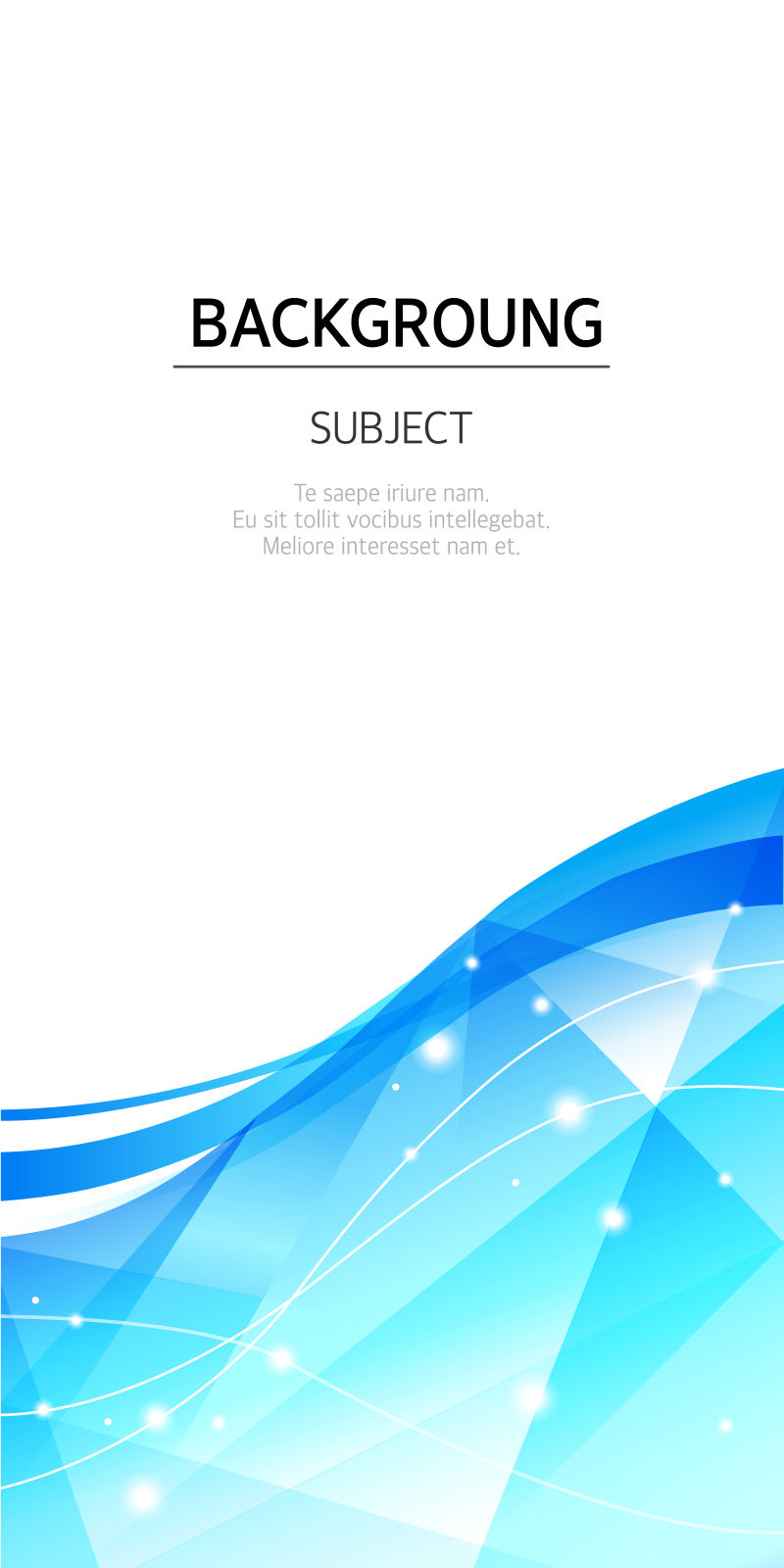 蓝色多边形图案背景矢量设计