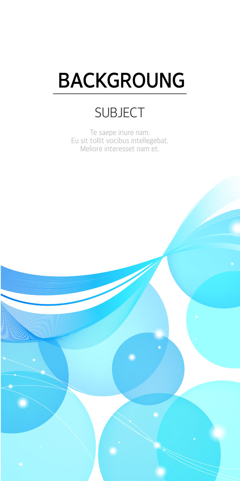 蓝色圆形图案背景矢量设计