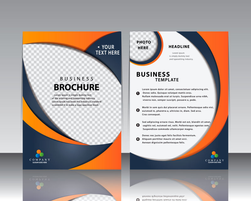 抽象现代的宣传册设计矢量图