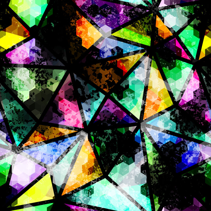 创意矢量几何抽象现代背景