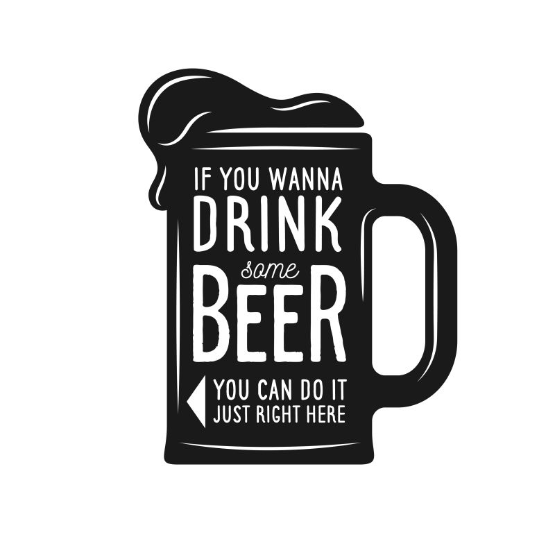 矢量啤酒酒吧广告设计