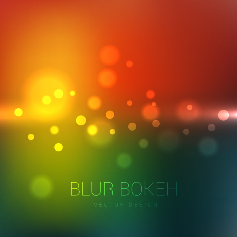 彩色光斑背景矢量设计