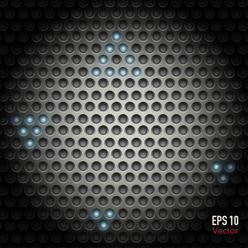 矢量的黑色金属光泽背景