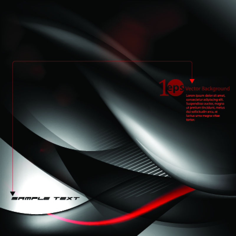 红黑色矢量背景