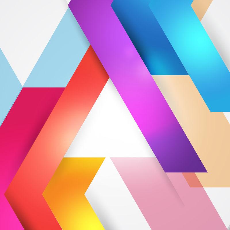 矢量水彩抽象的几何元素