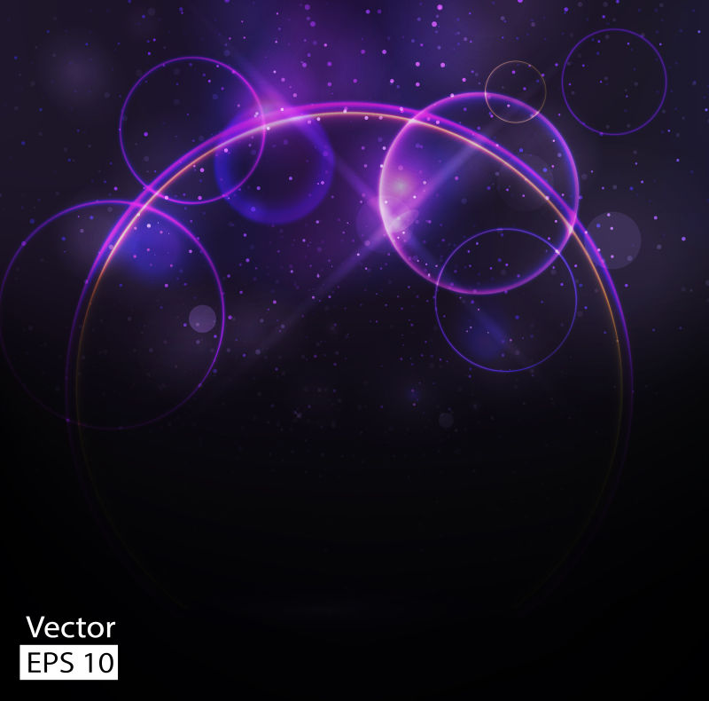 矢量的紫色环形图案背景