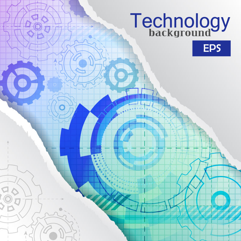 抽象的科技感纸质背景矢量设计