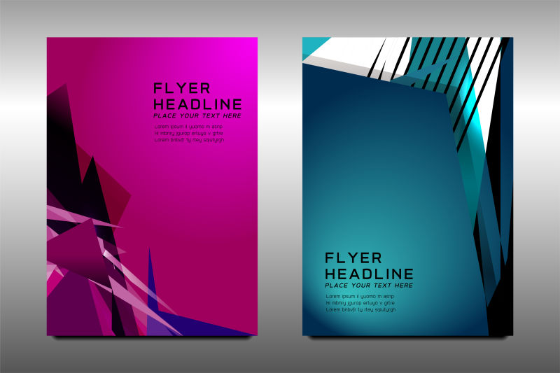 创意矢量现代商务宣传册封面设计