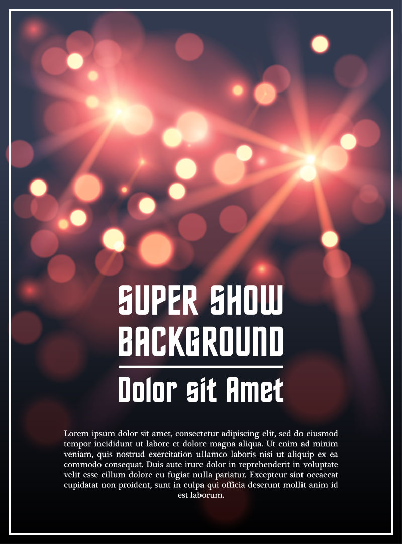 矢量的创意现代海报