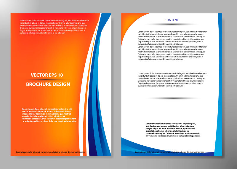 矢量色彩封面书呈现设计