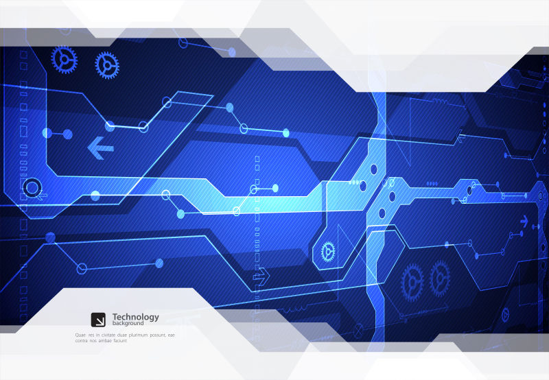 抽象数字技术背景矢量设计