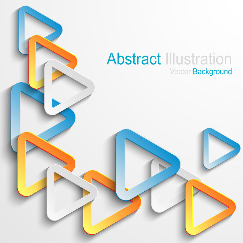 矢量的立体三角图案背景设计