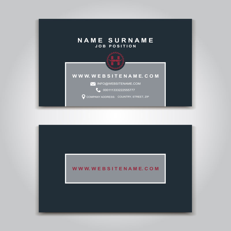 矢量名片现代时尚风格创意设计