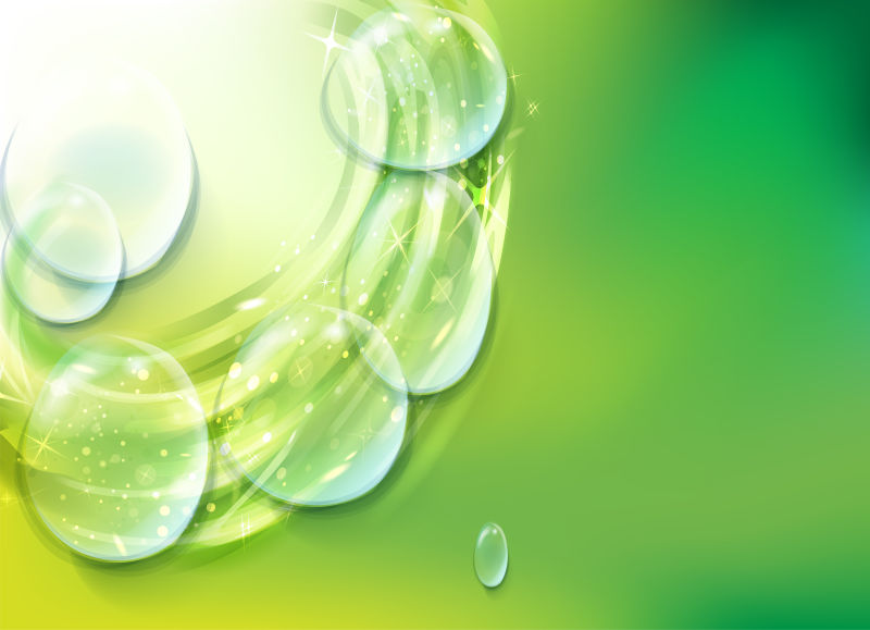 矢量的透明水滴图案背景