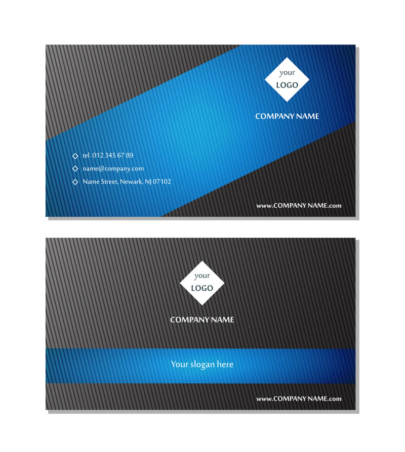 名片设计矢量布局