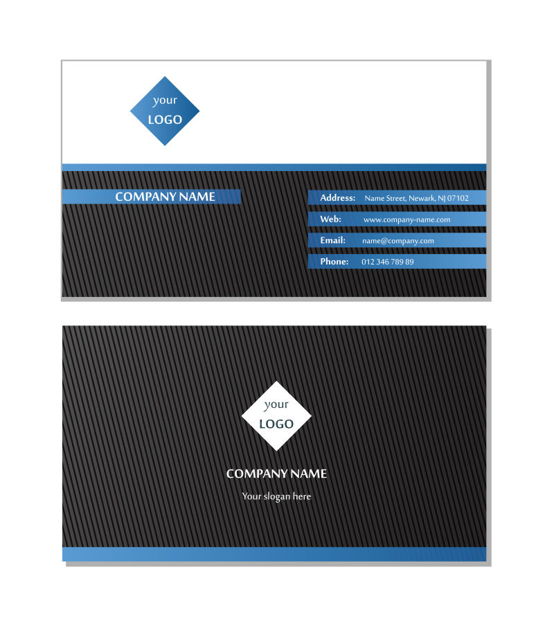 名片矢量黑色设计