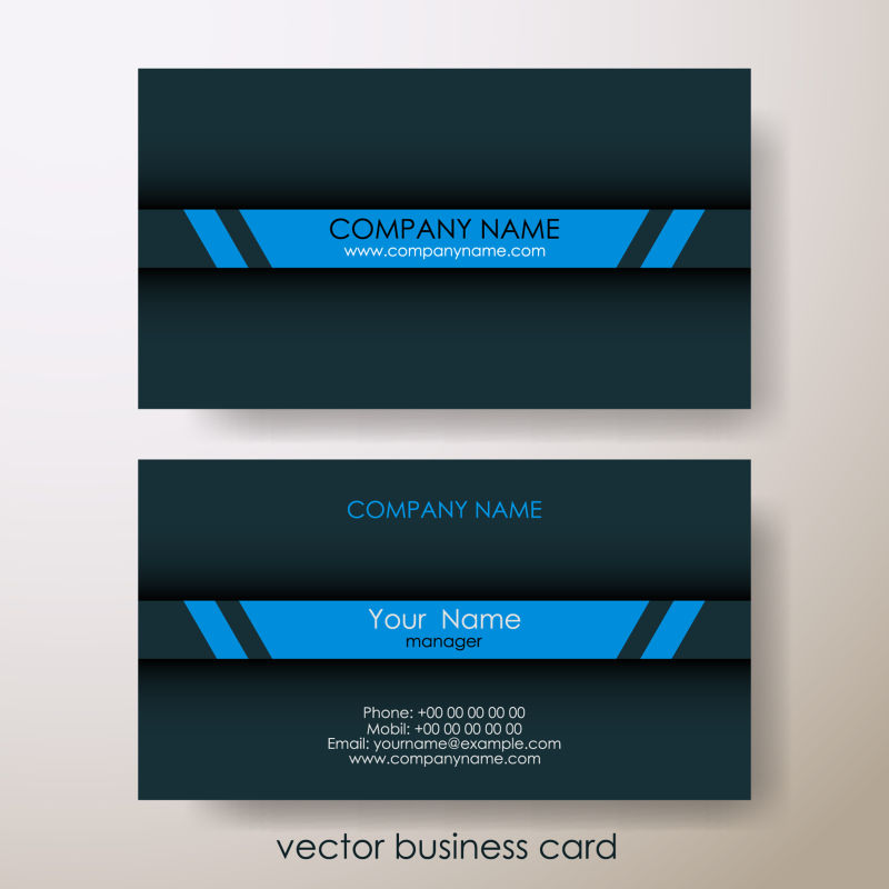 灰色背景下的抽象名片