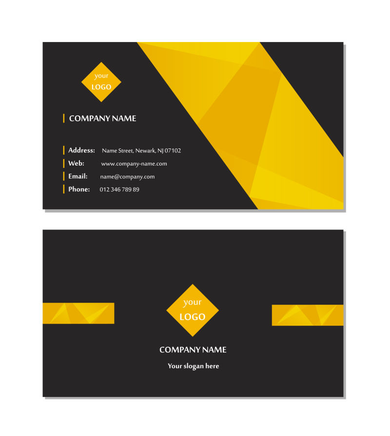 精美高贵名片设计矢量