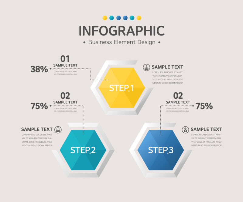 矢量商业信息设计