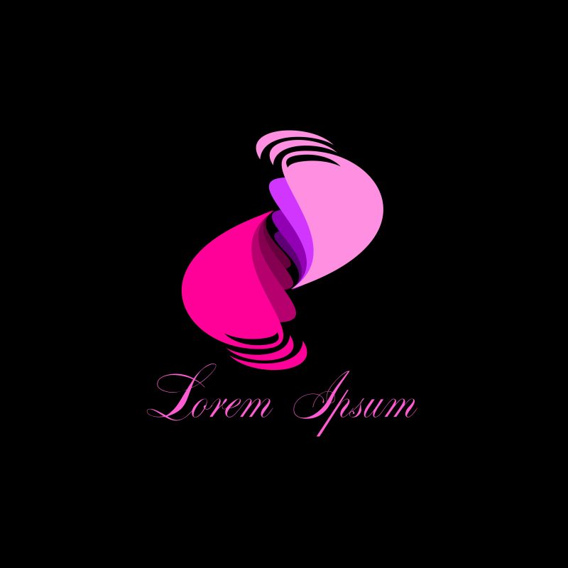 矢量彩色无限漩涡