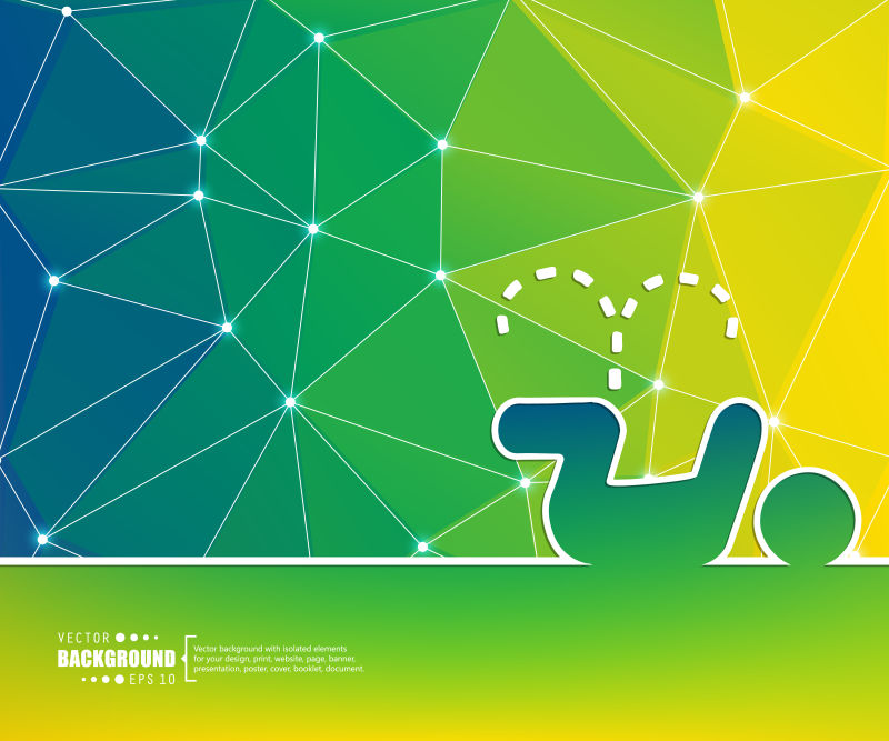 矢量抽象商业信息图表设计背景