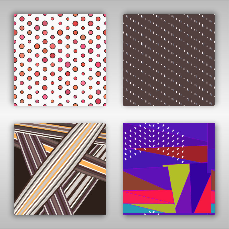 彩色的抽象图案背景矢量设计