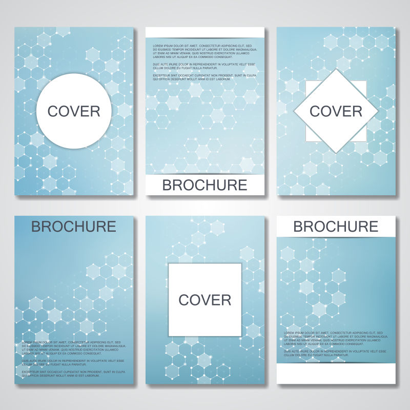 矢量封面杂志的商业设计