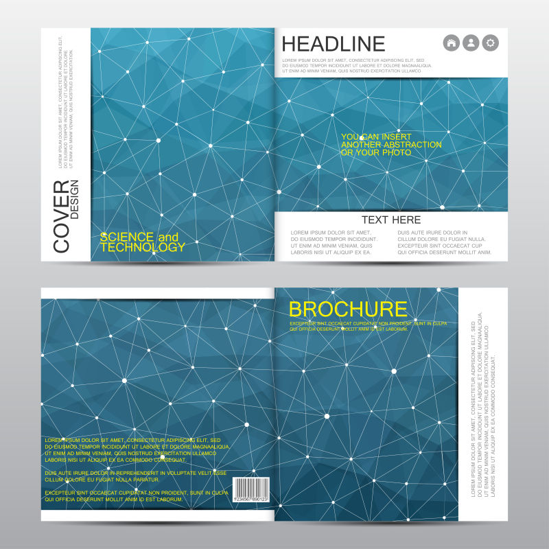 矢量医学化学商业封面背景