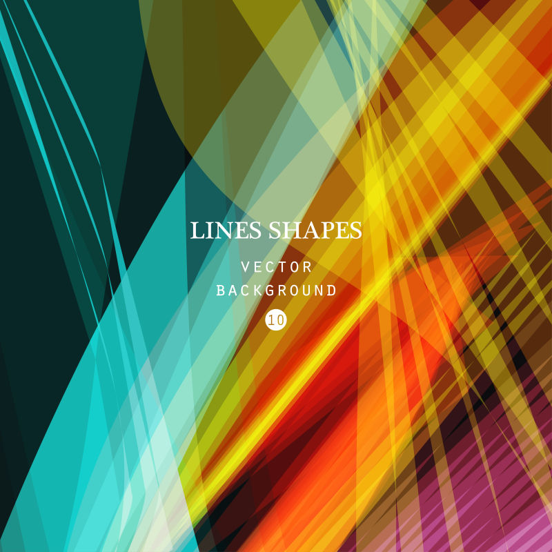 矢量的创意彩色几何图案