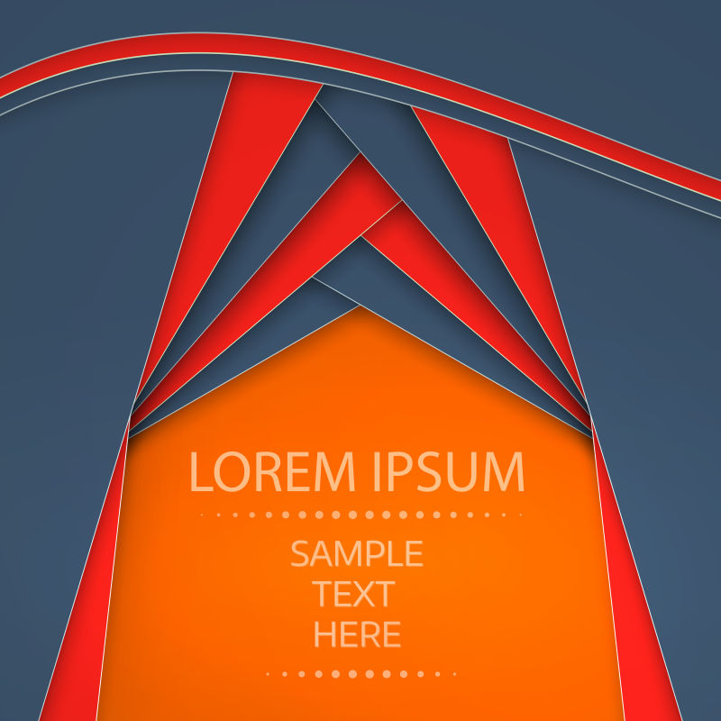 纸质舞台样式背景矢量设计